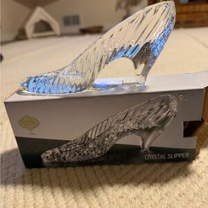 Crystal Slipper Glass Shoe